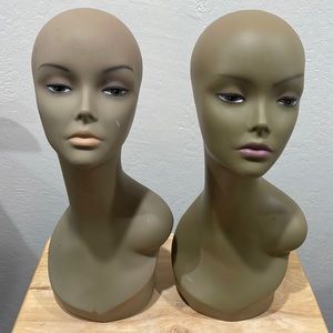 [27/28] Mannequin Head Plastic Display for Wigs Hats Sunglasses Jewelry